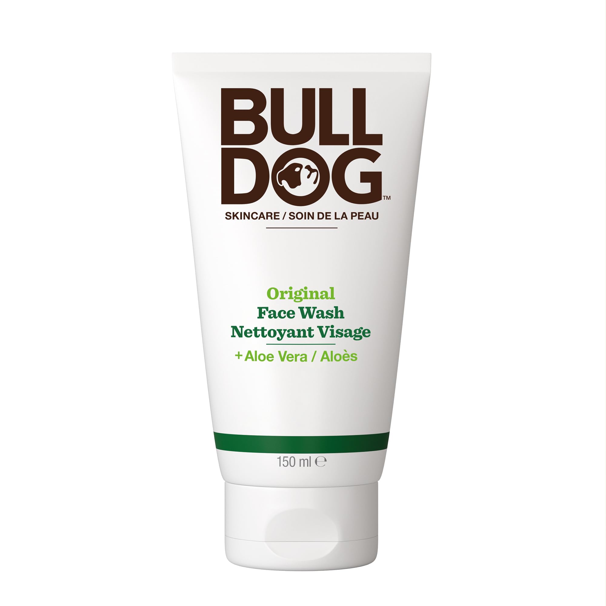 Original Bulldog Skincare Face Wash & Cleanser for Men - 150mL | Gentle Daily Cleansing for Oily, Dry & Sensitive Skin | Perfect for Gym, Travel & Morning Routine