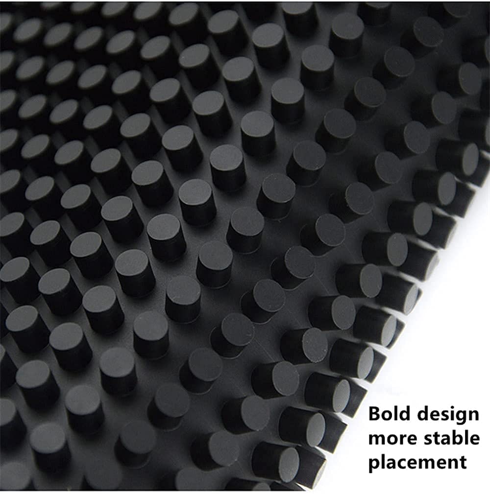 Premium Rubber Bar Mat for Barber & Coffee Shops - Spill-Proof Countertop Mat (16x28) for Salon & Cafe Use
