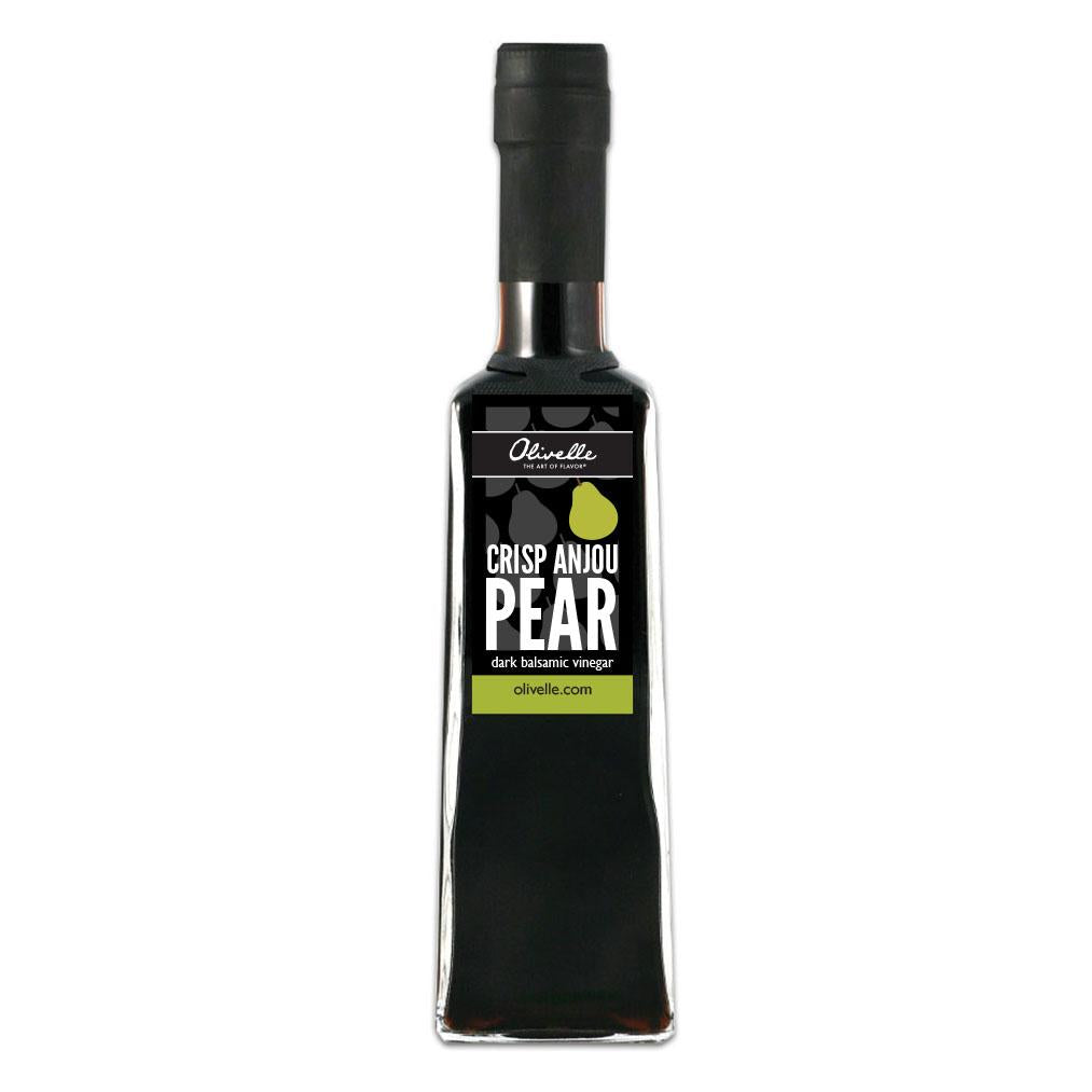 Premium Barrel Aged Balsamic Vinegar - Anjou Pear Infused, Gourmet Cooking & Salad Dressing, Perfect for Cheese Pairing & Gift Giving