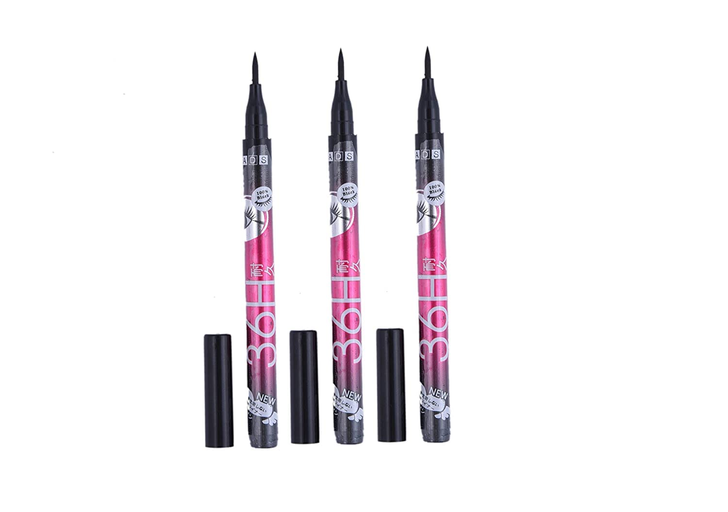 BEGGIE 3-Pack Waterproof Liquid Eyeliner Pencil - Ultra-Precise Black Eyeliner for Long-Lasting Makeup | Perfect for Daily Wear, Parties & Special Occasions