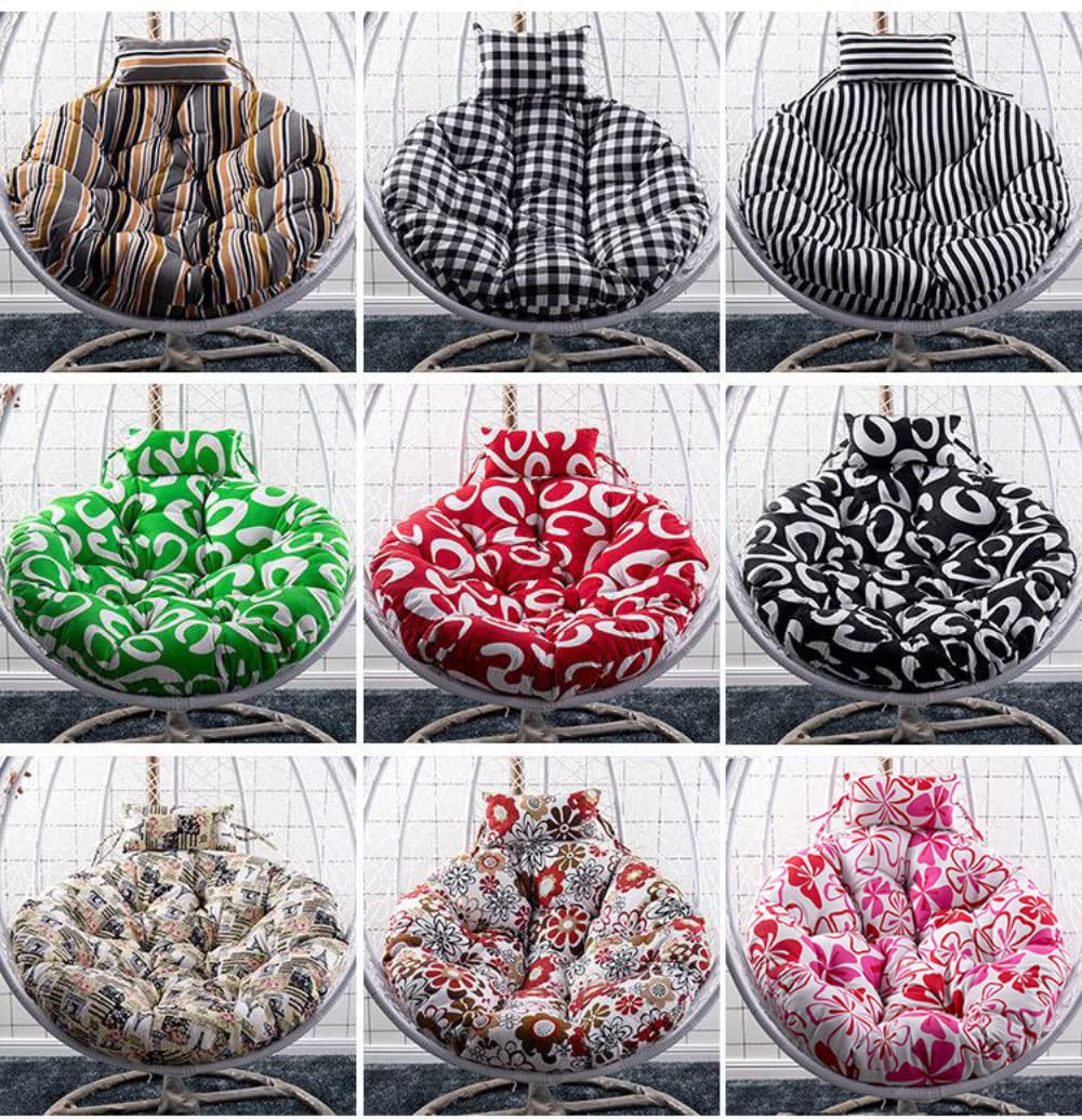 SRHWBF Thickened Hanging Egg Chair Cushion - Premium Indoor/Outdoor Swing Chair Seat Pad for Hammock, Basket & Leisure Chairs - Perfect for Patio, Garden & Nursery Relaxation