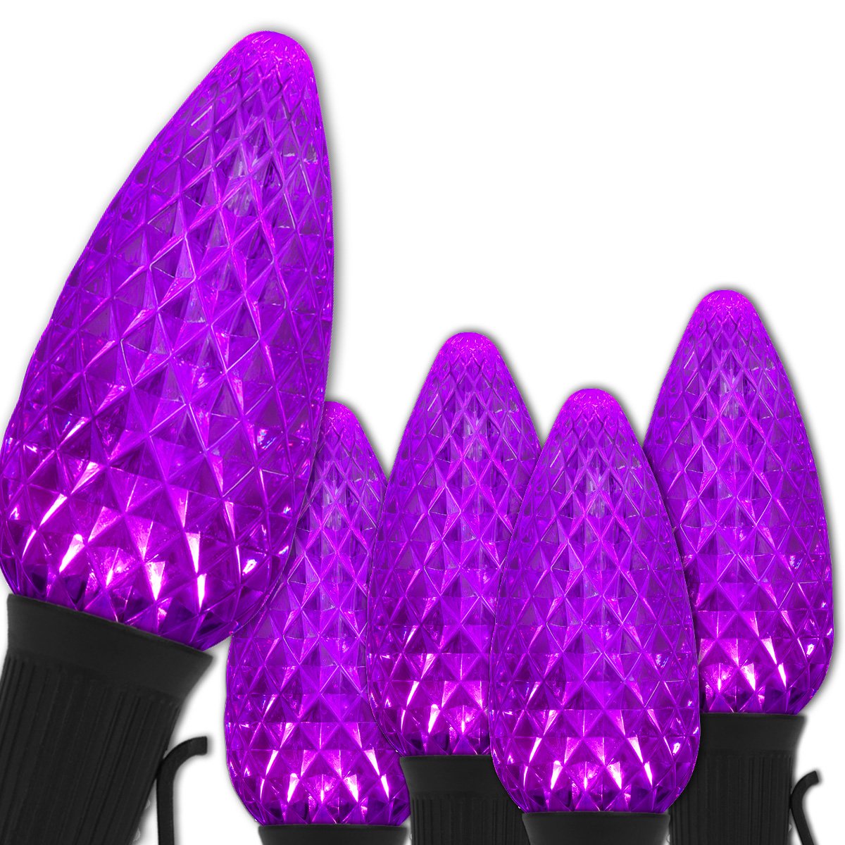 Purple Halloween String Lights - 25ft Outdoor Heavy Duty for Fall & Halloween Decor