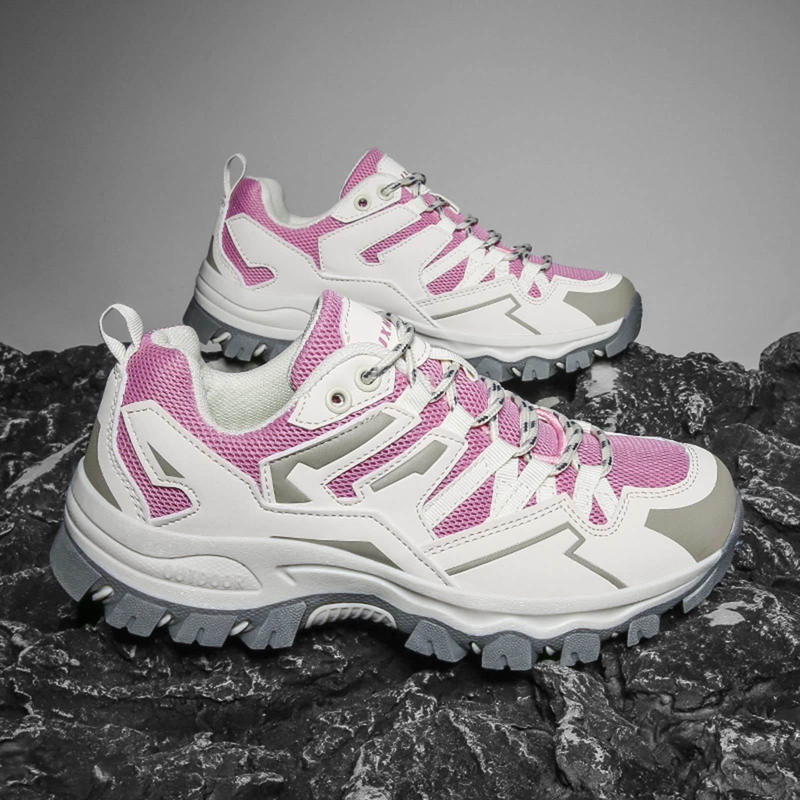 **Women's Waterproof Hiking Shoes - Lightweight Non-Slip Trekking & Walking Shoes for Outdoor Camping, Mountain Climbing & Trail Running - Breathable Comfort for All-Day Adventures**