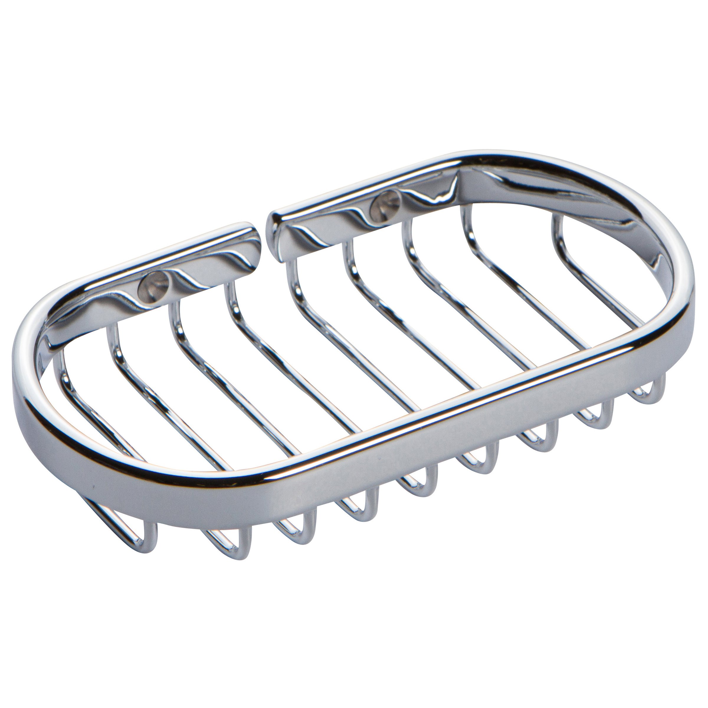 G500/PC Splashables Soap Basket - Polished Chrome Shower Caddy for Bathroom Organization, Perfect for Hanging Soap, Sponges & Loofahs in Showers & Bathtubs