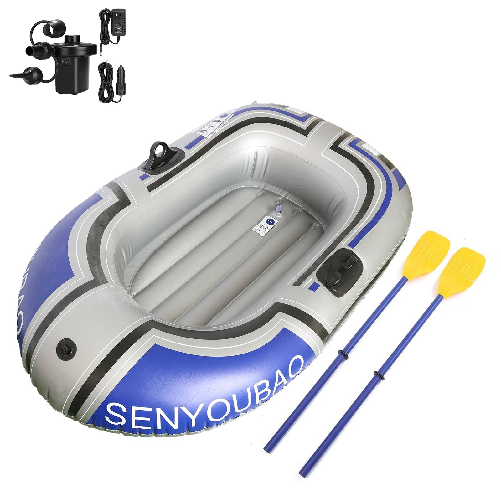 BESTHLS Inflatable Boat for Swimming, Fishing & Lake Activities - Portable Air Boat for Pool, Beach & Outdoor Water Fun