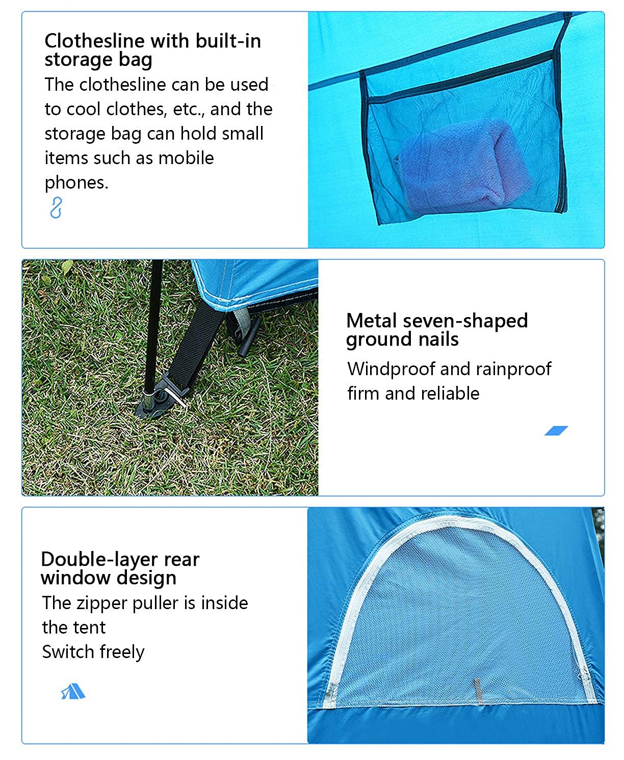 Portable Outdoor Shower Tent & Privacy Changing Room – Instant Setup Camping Toilet Tent with Rain Protection for Beach, Hiking & Backpacking | Perfect for Camping, Beach Trips & Outdoor Adventures