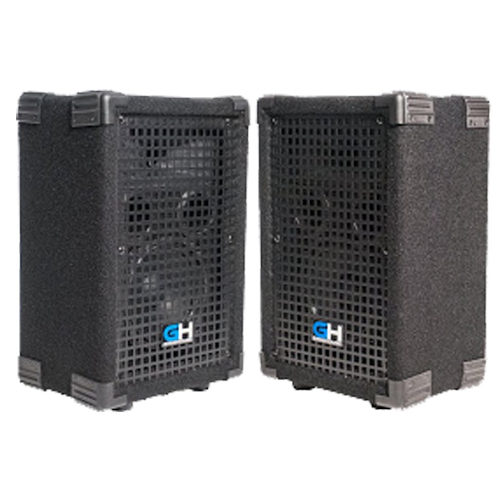 Grindhouse GH6L Passive 6 Inch 2-Way PA/DJ Loudspeaker Cabinets - 400 Watt Full Range Speakers for Live Sound, Bands, DJ Sets, and Events