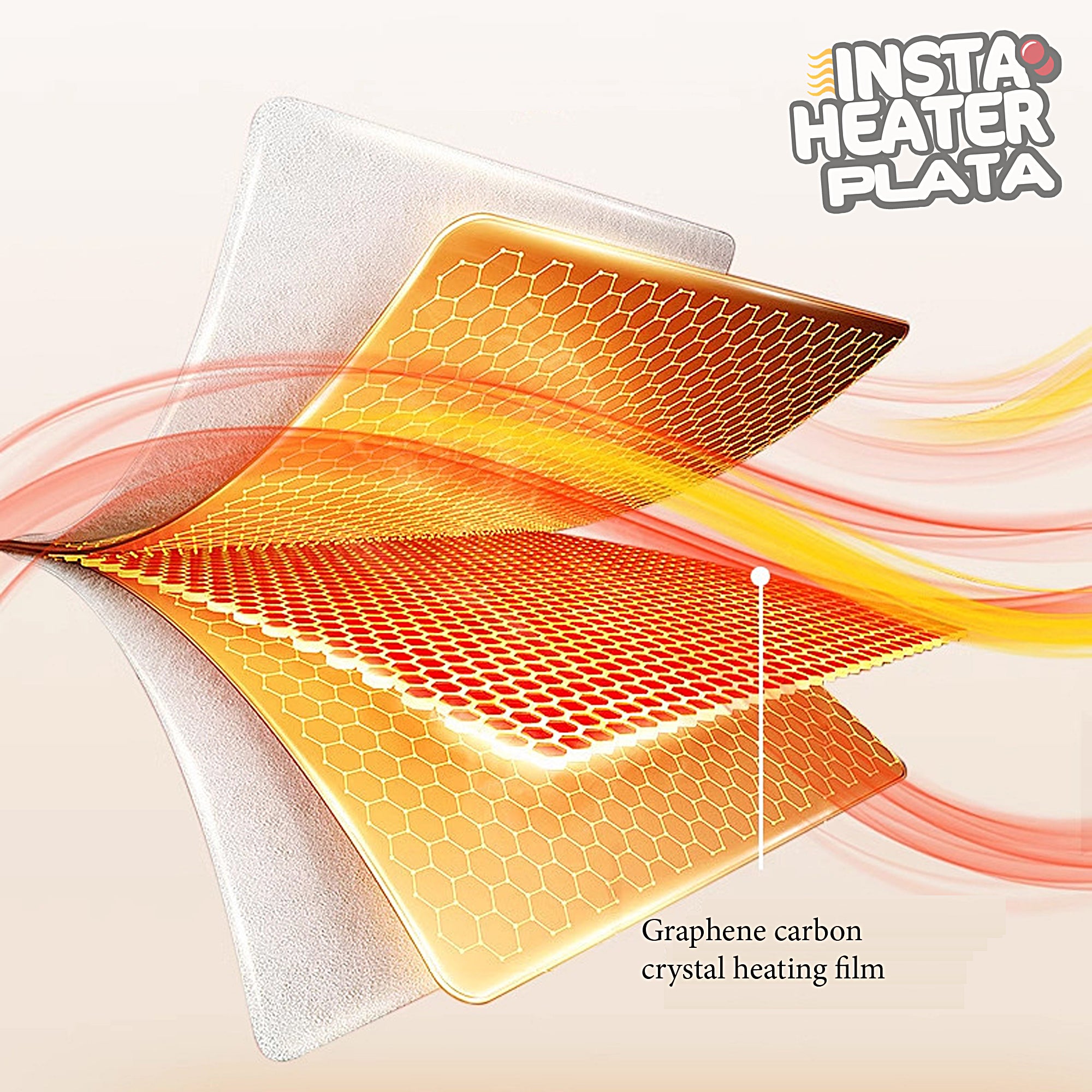 InstaHeater Flexible Heated Board - Portable Electric Heating Pad for Home, Office & Outdoor Use - Fast Warming Plate for Winter Comfort