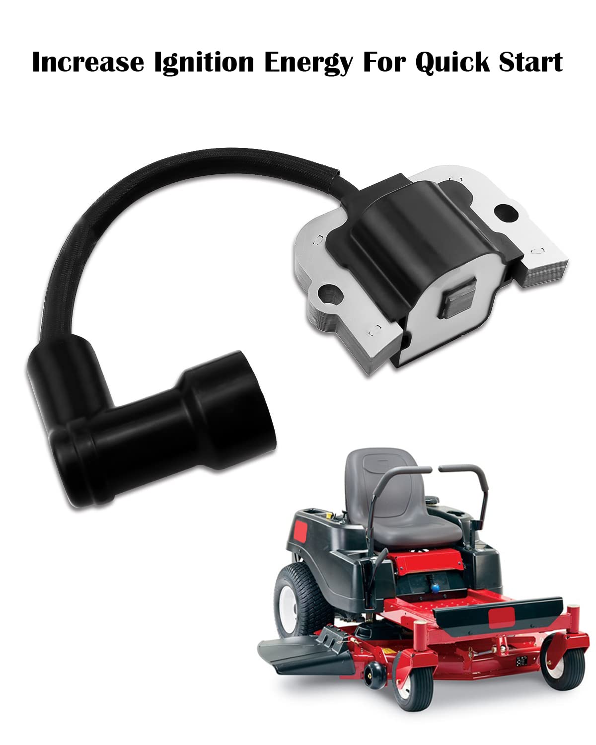High-Performance Ignition Coil Module Compatible with Toro TITAN TimeCutter & Exmark Series Riding Mowers - Replaces 136-7883, 139-0720, 127-9216 - Perfect for Lawn Maintenance & Landscaping