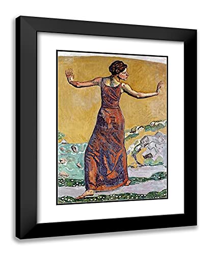 Black Modern Wood Frame with Double Matting