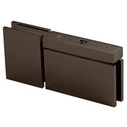 Oil Rubbed Bronze Cardiff Mount Pivot Hinge with Attached U-Clamp - Top or Bottom Mounting for Cabinet Doors, Wardrobes & Furniture Hardware