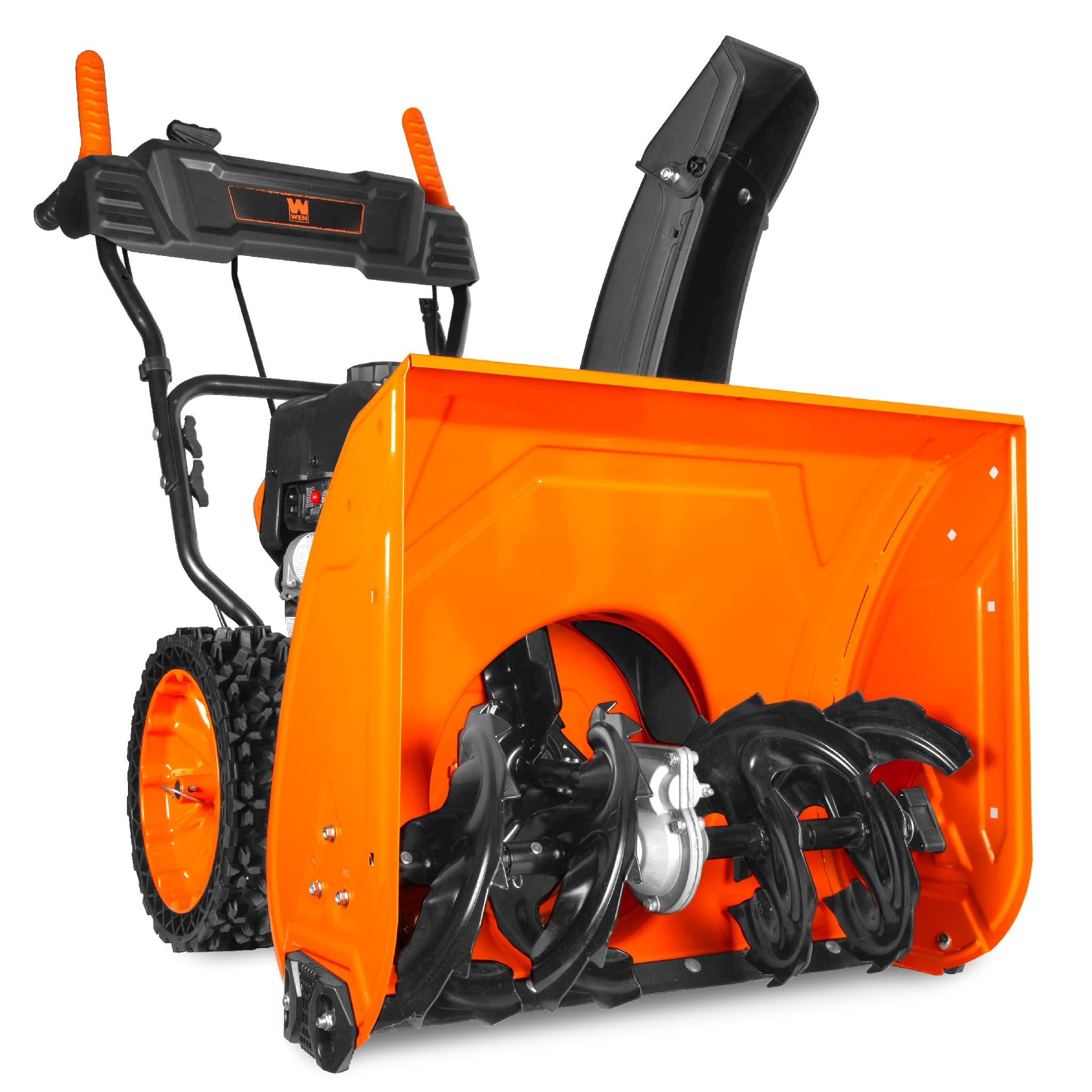 WEN SB209E 24-Inch 209cc Two-Stage Self-Propelled Gas Snow Blower with Electric Start - Perfect for Heavy Snow Removal in Driveways & Walkways
