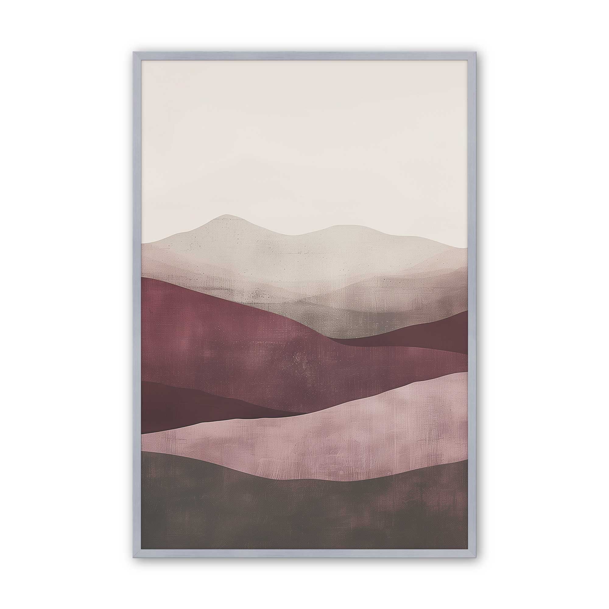 Garnet Whisper - Set of 3 Framed Wall Art Prints for Home Decor | Botanical Floral Paintings | Perfect for Living Room, Bedroom & Office Decor