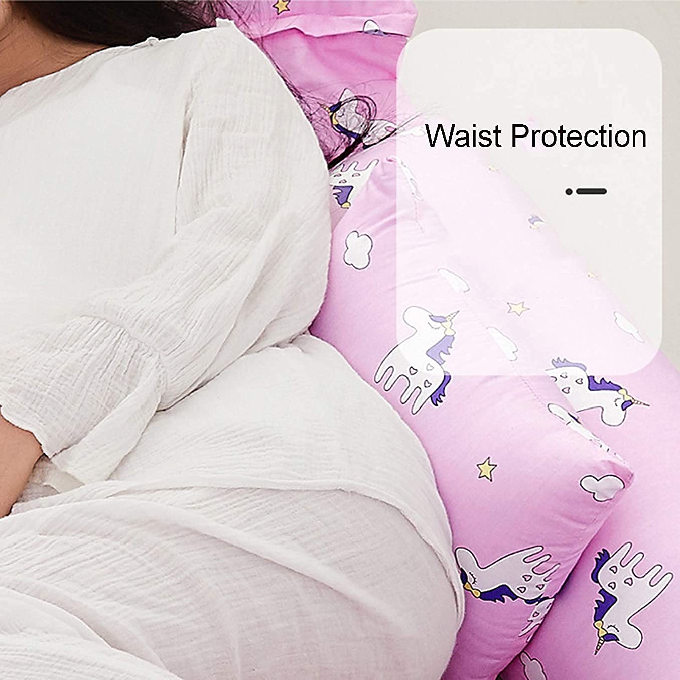 TEidea U-Shaped Pregnancy Pillow for Sleeping - Full Body Maternity Support Pillow for Pregnant Women, Removable & Washable Cover - Perfect for Side Sleeping, Back Pain Relief & Comfort During Pregnancy