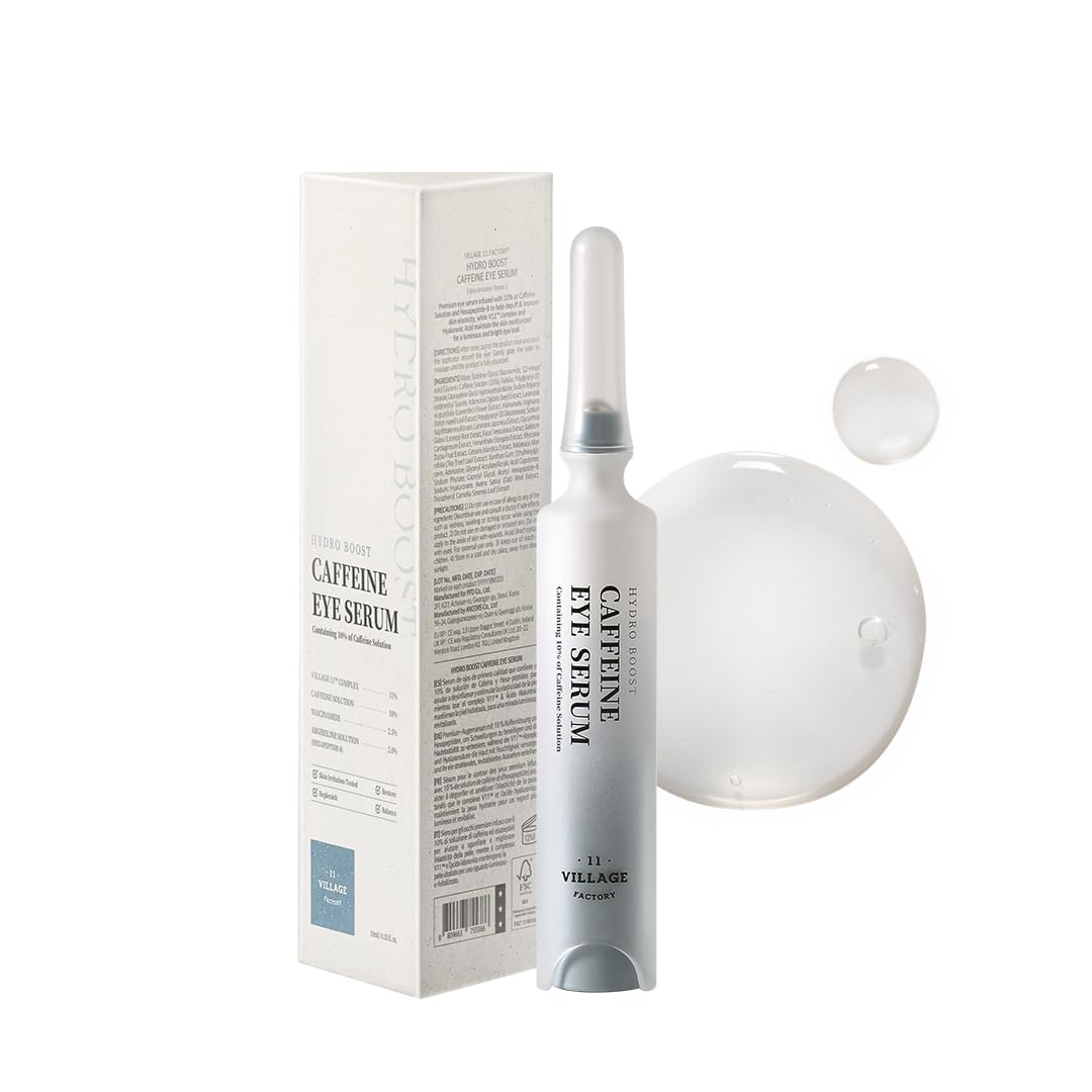 AHA Body Lotion & Caffeine Eye Serum Bundle - Hydrating Skincare Set for Dry Skin & Dark Circles | Perfect for Daily Moisturizing & Under Eye Care