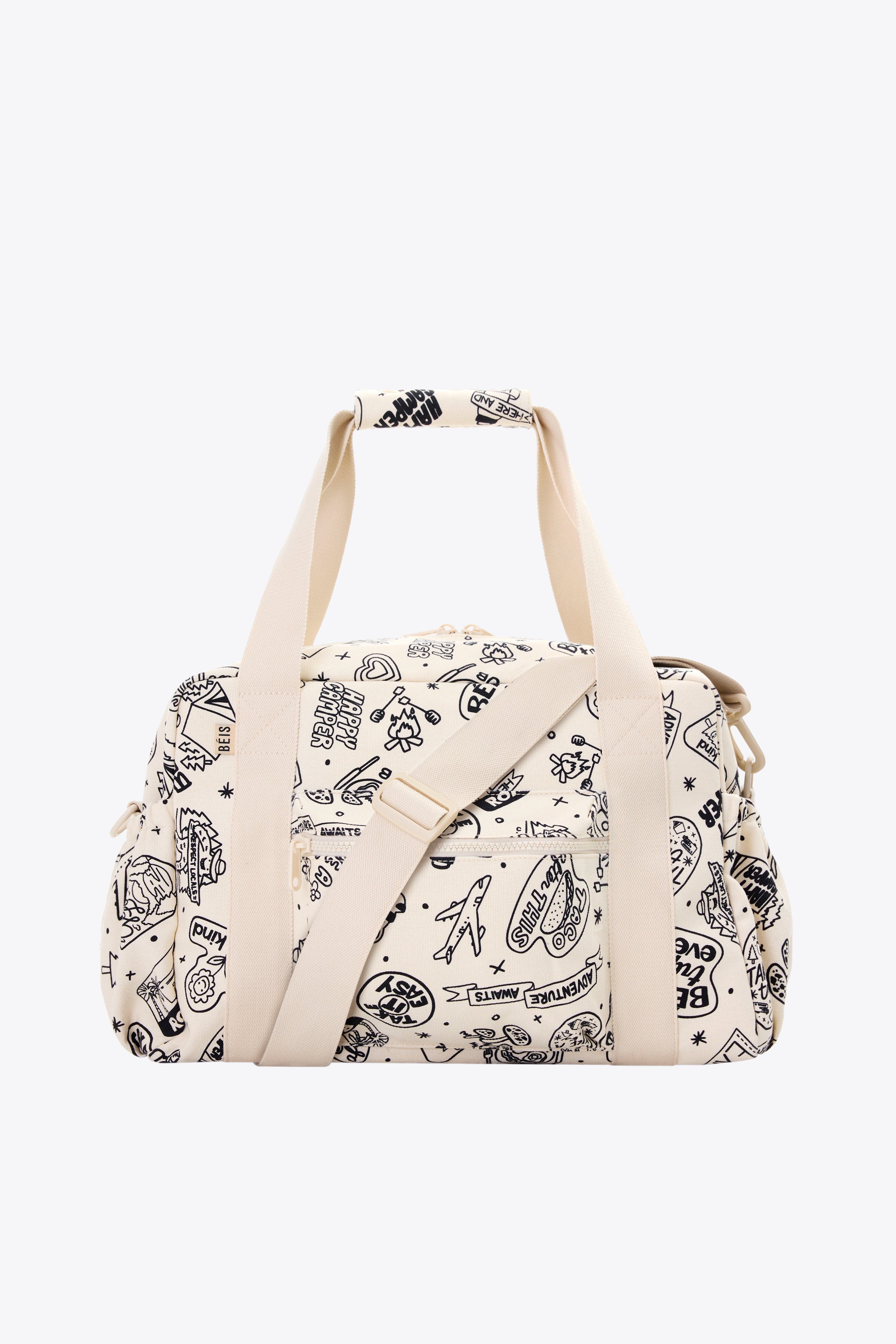 Doodle Print Kids Duffle Bag - Lightweight Travel Backpack for Boys & Girls - Perfect for School, Sports & Weekend Getaways