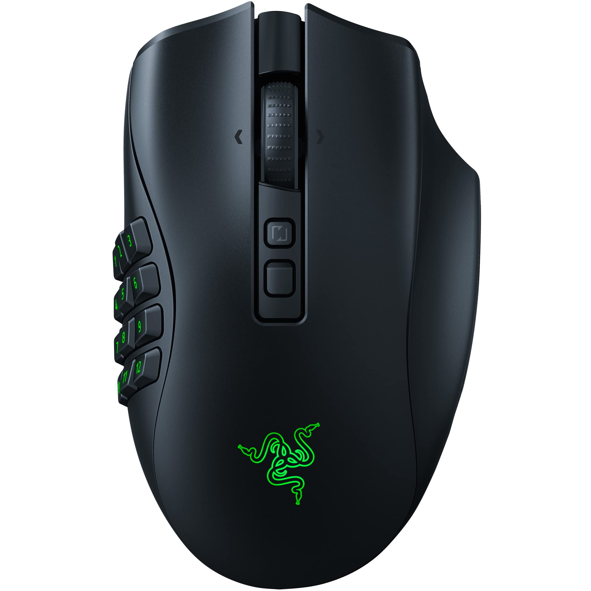 Razer Naga V2 Pro Wireless Gaming Mouse - Interchangeable Side Plates (2/6/12 Buttons) - 20K DPI Focus+ Optical Sensor - Fastest Gaming Switches - Chroma RGB Lighting - Certified Renewed | Perfect for MMO, MOBA & Productivity Gaming