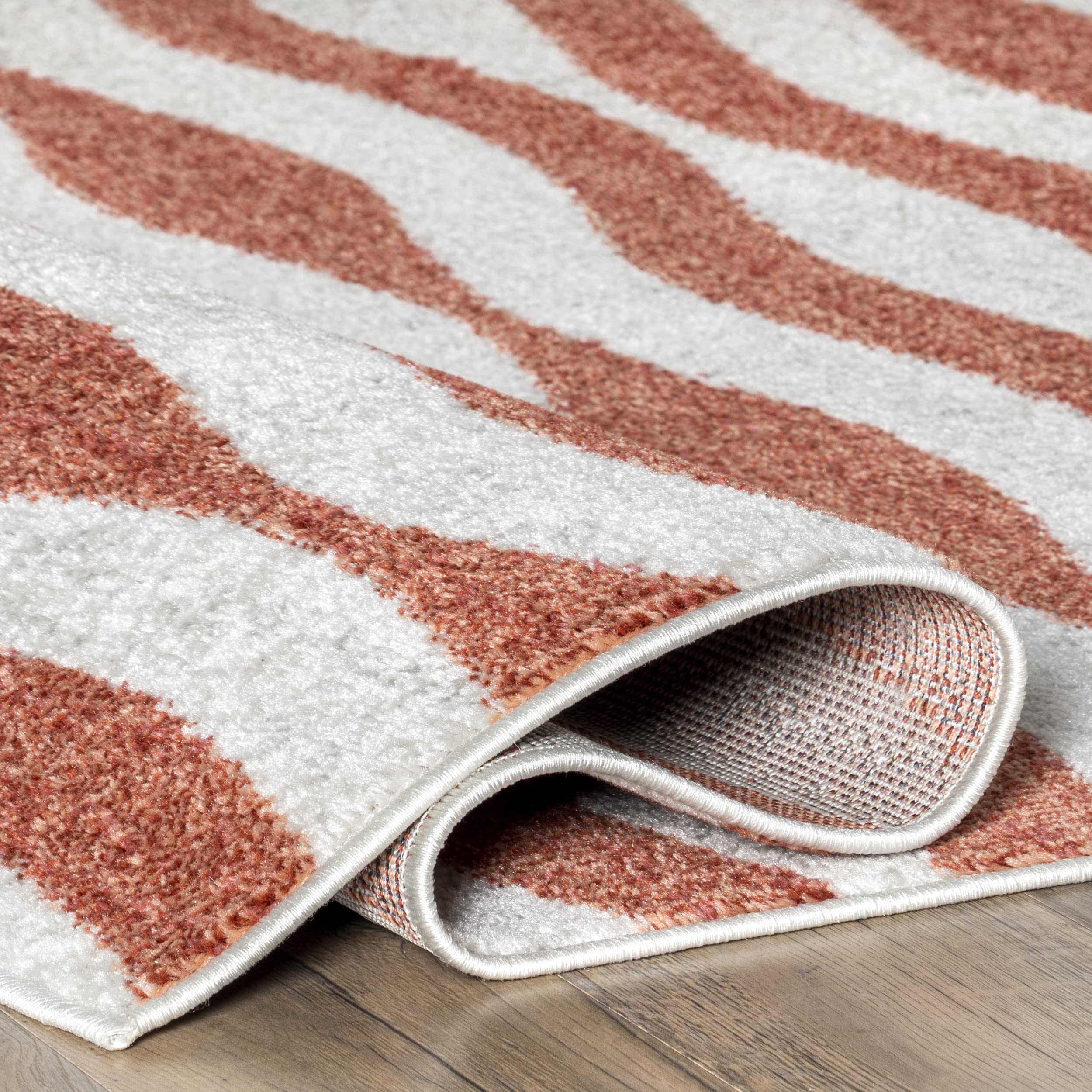 nuLOOM 5' x 8' Performance Indoor Area Rug - Non-Shedding, Power Loomed High-Traffic Rug for Living Room, Bedroom, Home Office - Durable & Easy to Clean - Perfect for Family Rooms, Entryways & Pet-Friendly Spaces (Tristan Pink)
