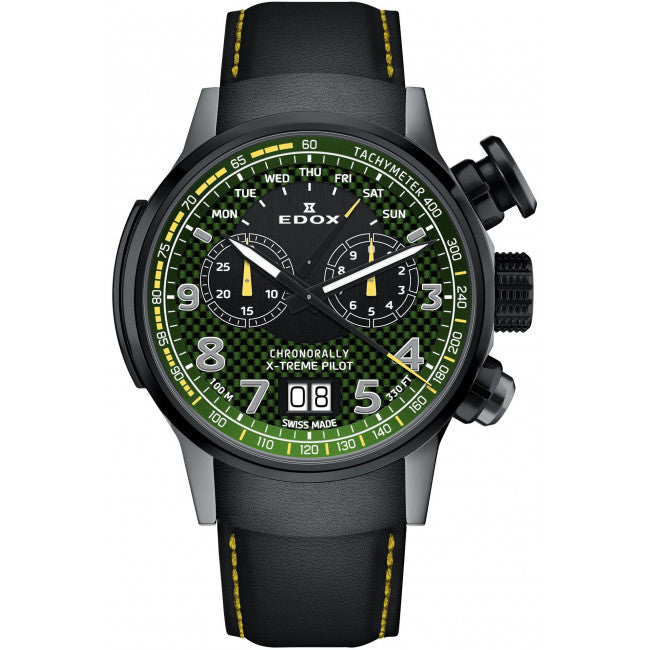 Edox Chronorally Chronograph 38001 TINGN V3 Limited Edition Men's Watch - Swiss Automatic Movement, Stainless Steel Case - Perfect for Racing Enthusiasts & Luxury Collectors