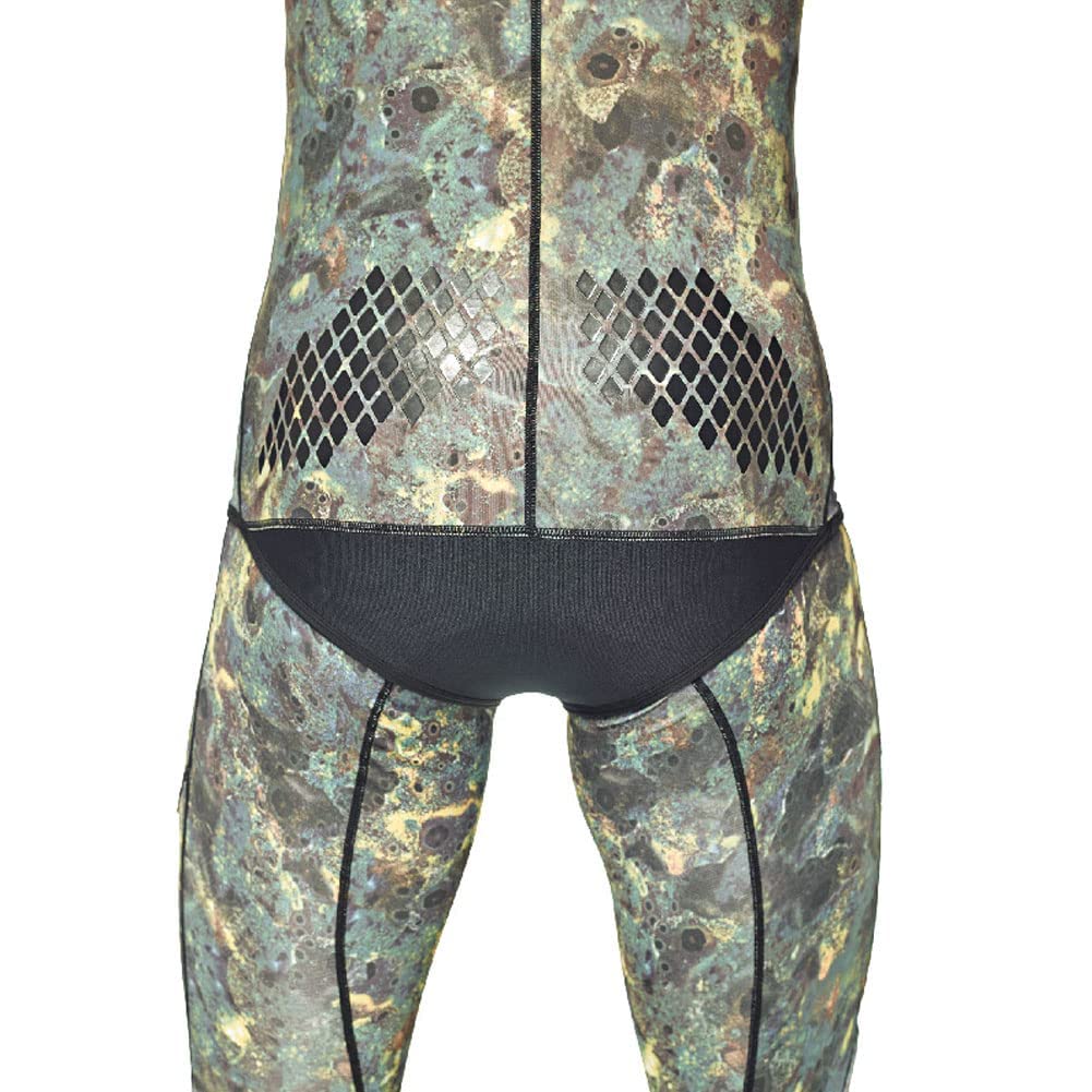 Seac Pirana 2 Piece Freediving Wetsuit for Men & Women - Comfortable Neoprene Scuba Diving Suit for Spearfishing, Snorkeling & Cold Water Swimming