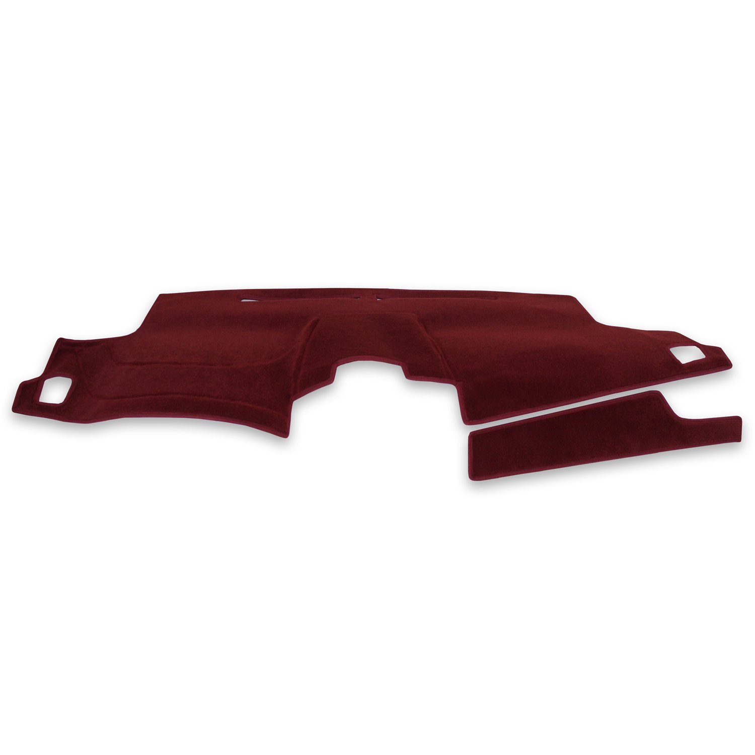 Coverking Custom Fit Dash Covers for Select Kia Forte Models - Poly Carpet (Red) | Premium Car Interior Protection | Perfect for Sun Protection & Dust Prevention