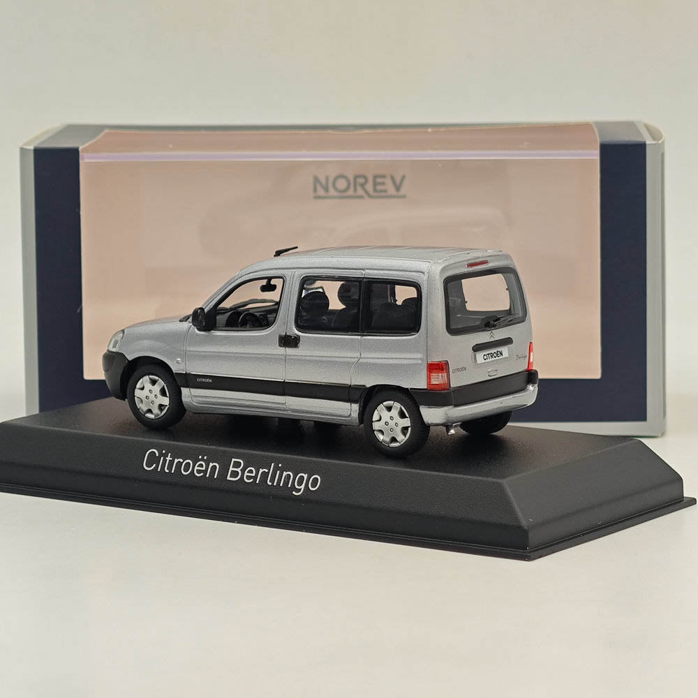 1/43 Scale Norev Citroen Berlingo 2004 Silver Diecast Model Car - Limited Edition Collectible for Display & Gifting