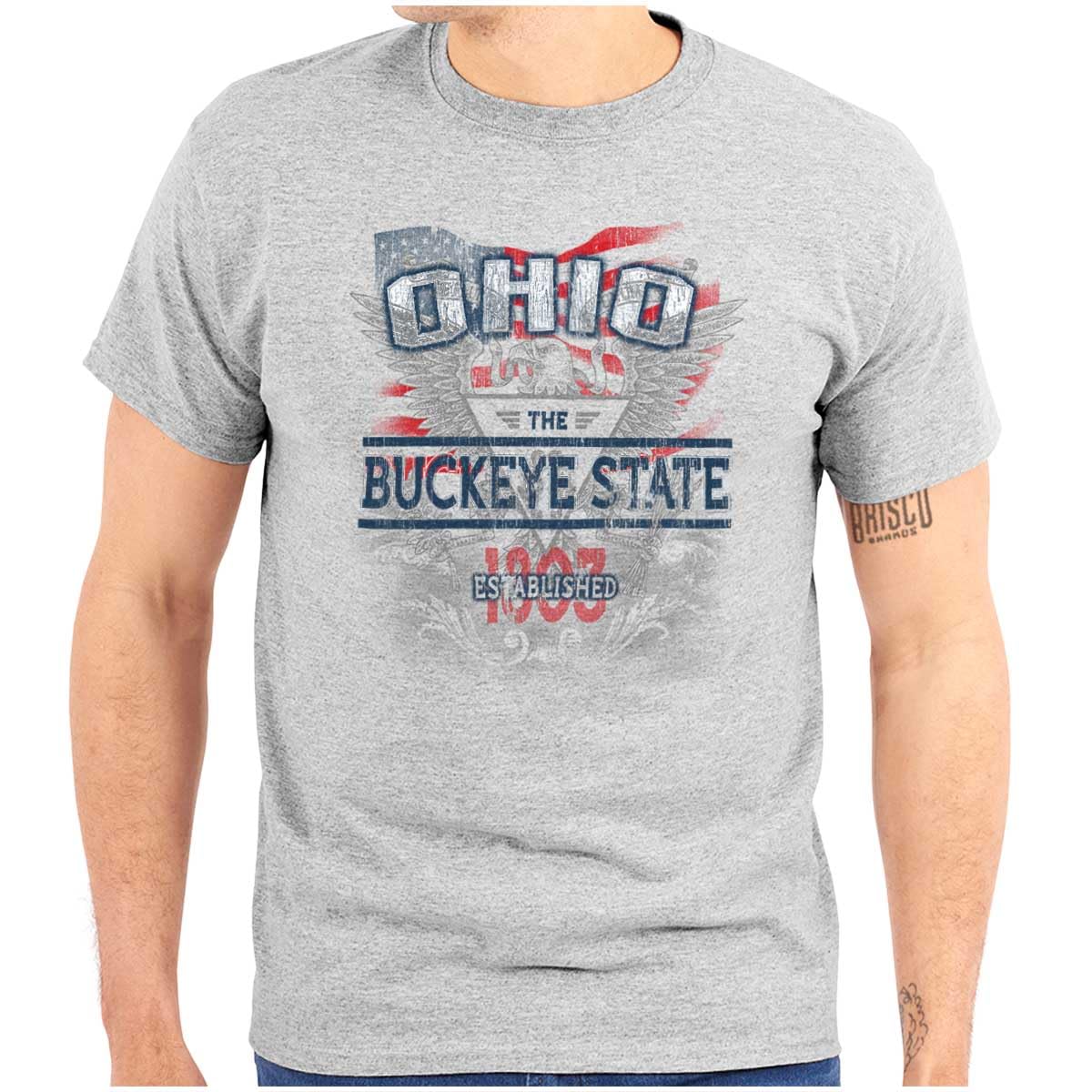 USA Ohio State Motto Graphic T-Shirt for Men & Women - Casual Wear, Travel & Patriotic Events