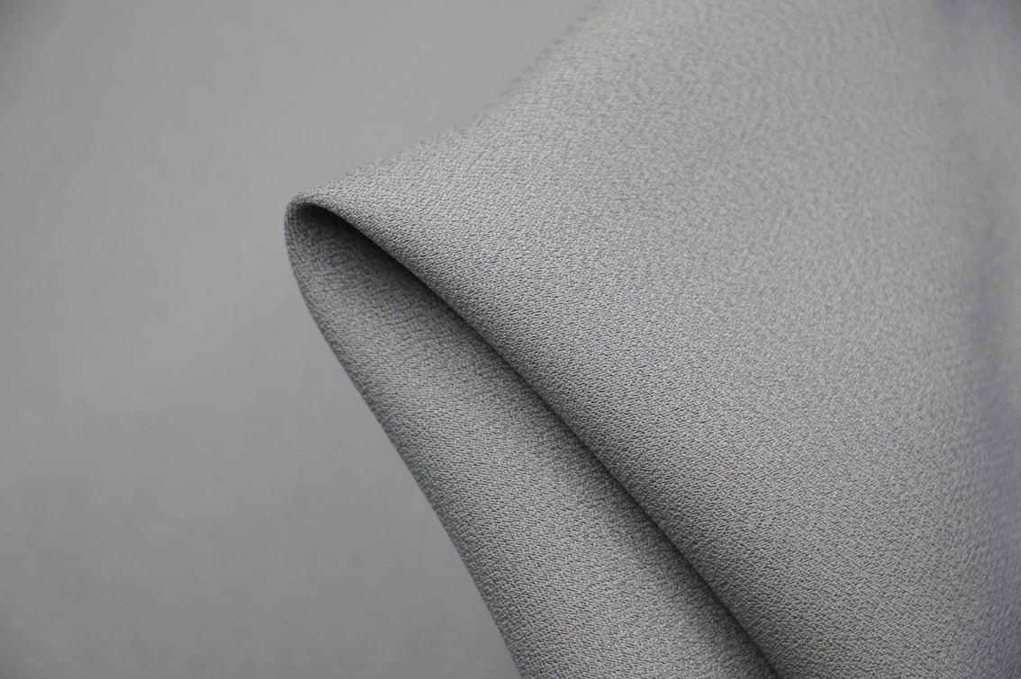 Luxury Cady Metallo Satin Backed Crepe Fabric - Premium Dressmaking Material for Evening Gowns & Formal Wear