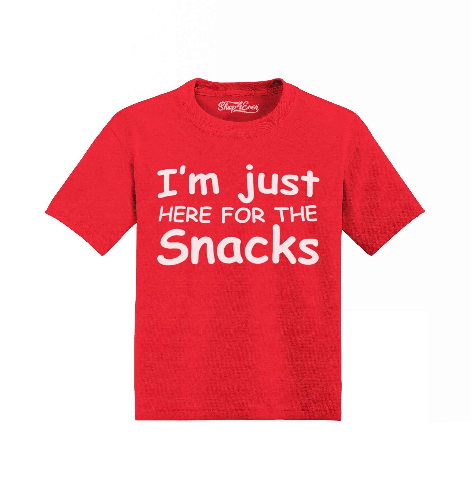 I'm Just Here for The Snacks Cute Toddler Cotton T-Shirt | Funny Baby Clothes | Soft & Comfortable Kids Tee for Playdates, Parties & Everyday Wear