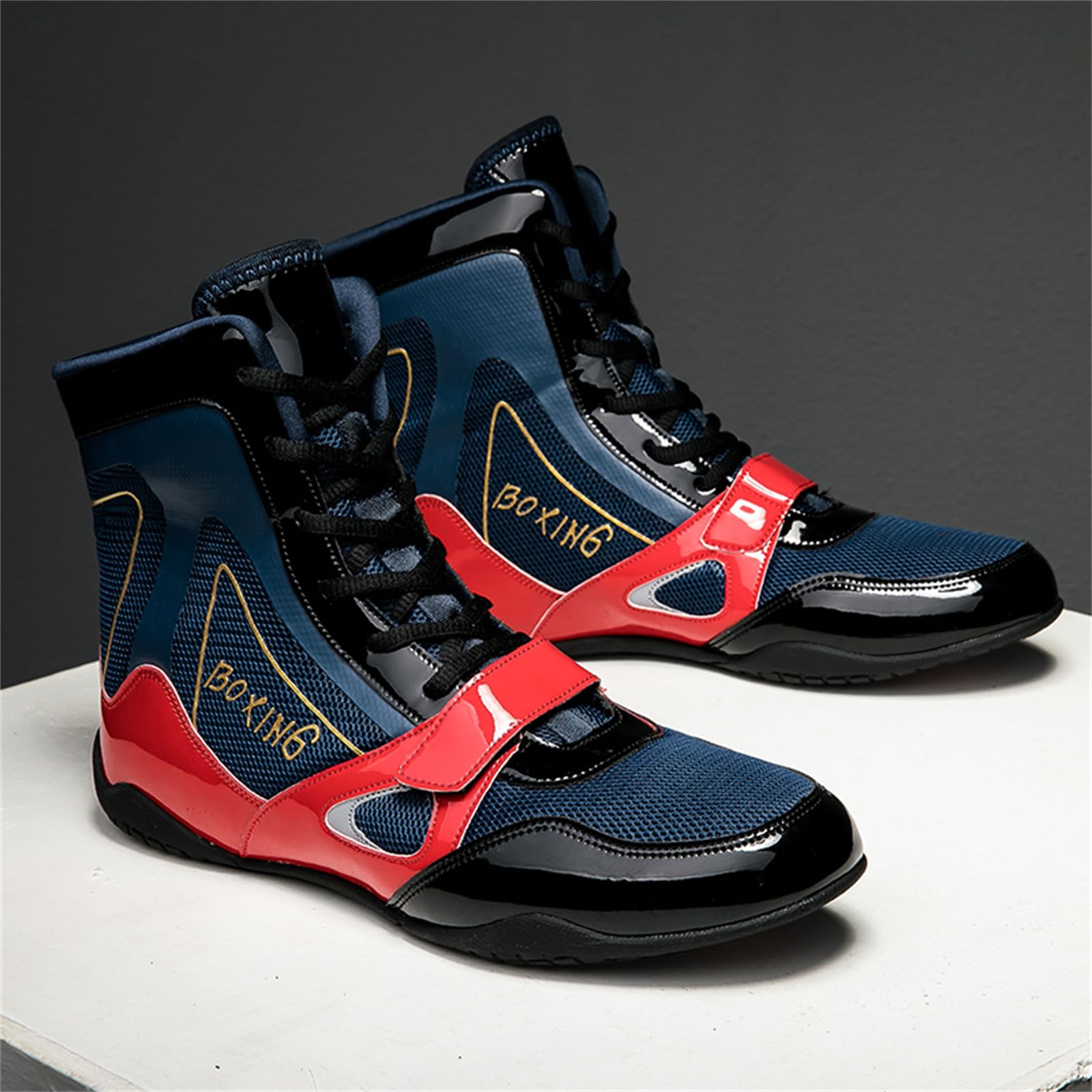 Professional Wrestling & Boxing Shoes for Men & Women - Breathable Fitness Training Shoes for Gym, MMA, Martial Arts & Sports Performance