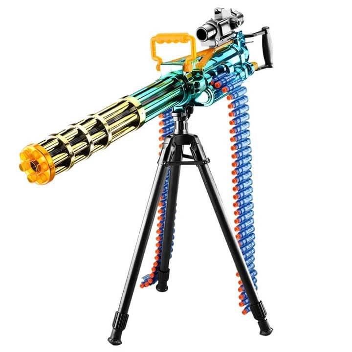 Electric Auto Gatling Darts Blaster Toy - High-Speed Shooting Dart Gun for Kids Outdoor Play, Nerf Battles & Target Practice
