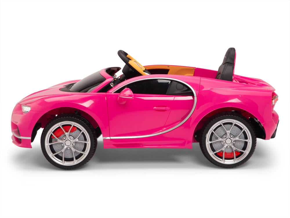 Bugatti Chiron 12V Electric Ride-On Car for Kids with Parent Remote Control - Pink Luxury Toy Vehicle for Indoor & Outdoor Play