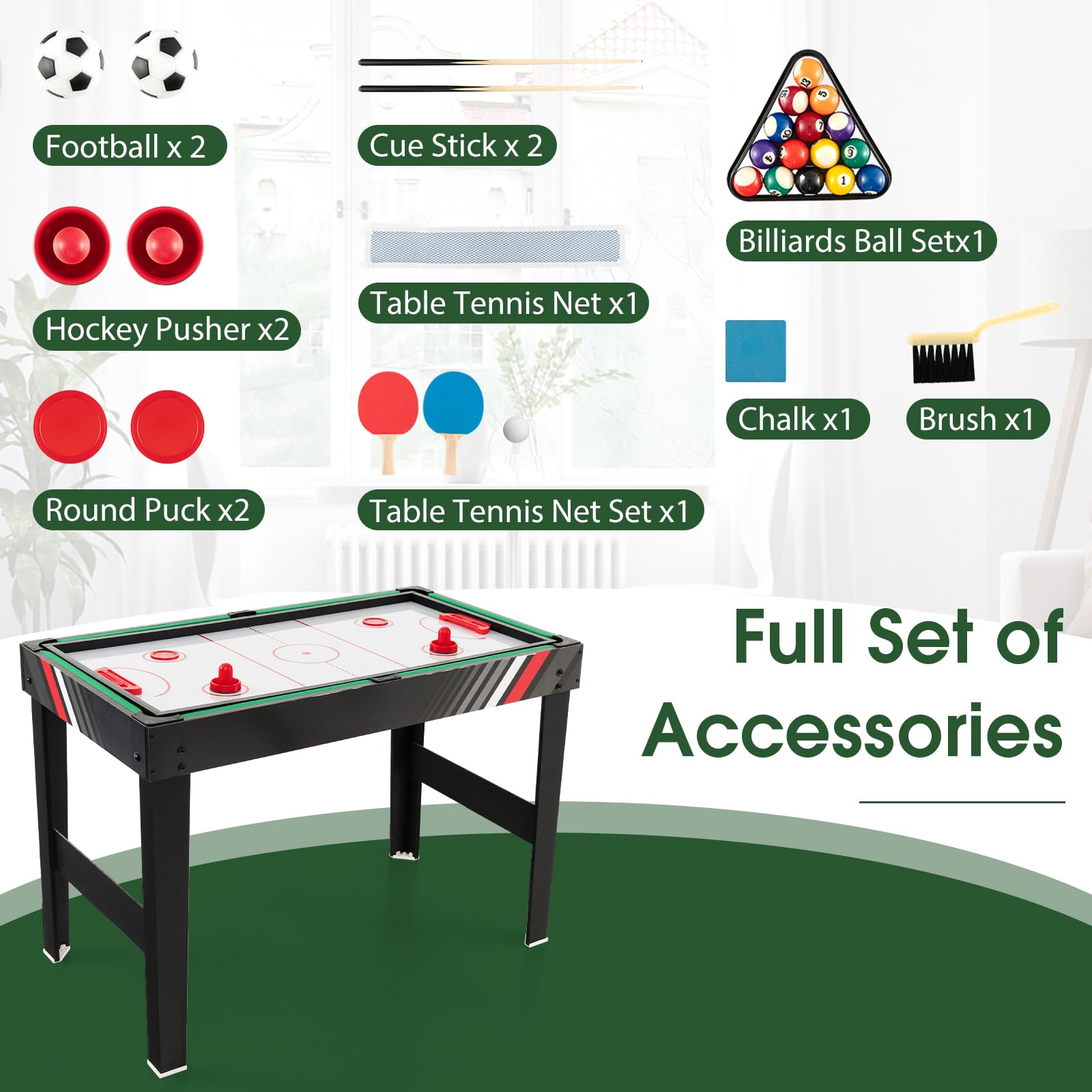 Giantex 4-in-1 Multi Game Table - 49