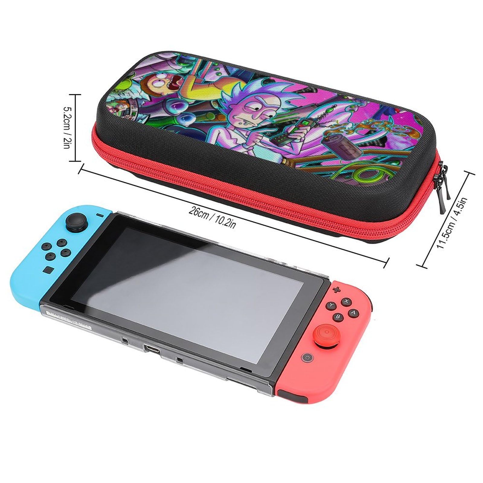 Bopanku Protective Carrying Case for Nintendo Switch & Switch OLED - Portable Travel Game Storage Case with Durable Design | Perfect for Travel, Commuting, and Gaming On-The-Go (Style8)
