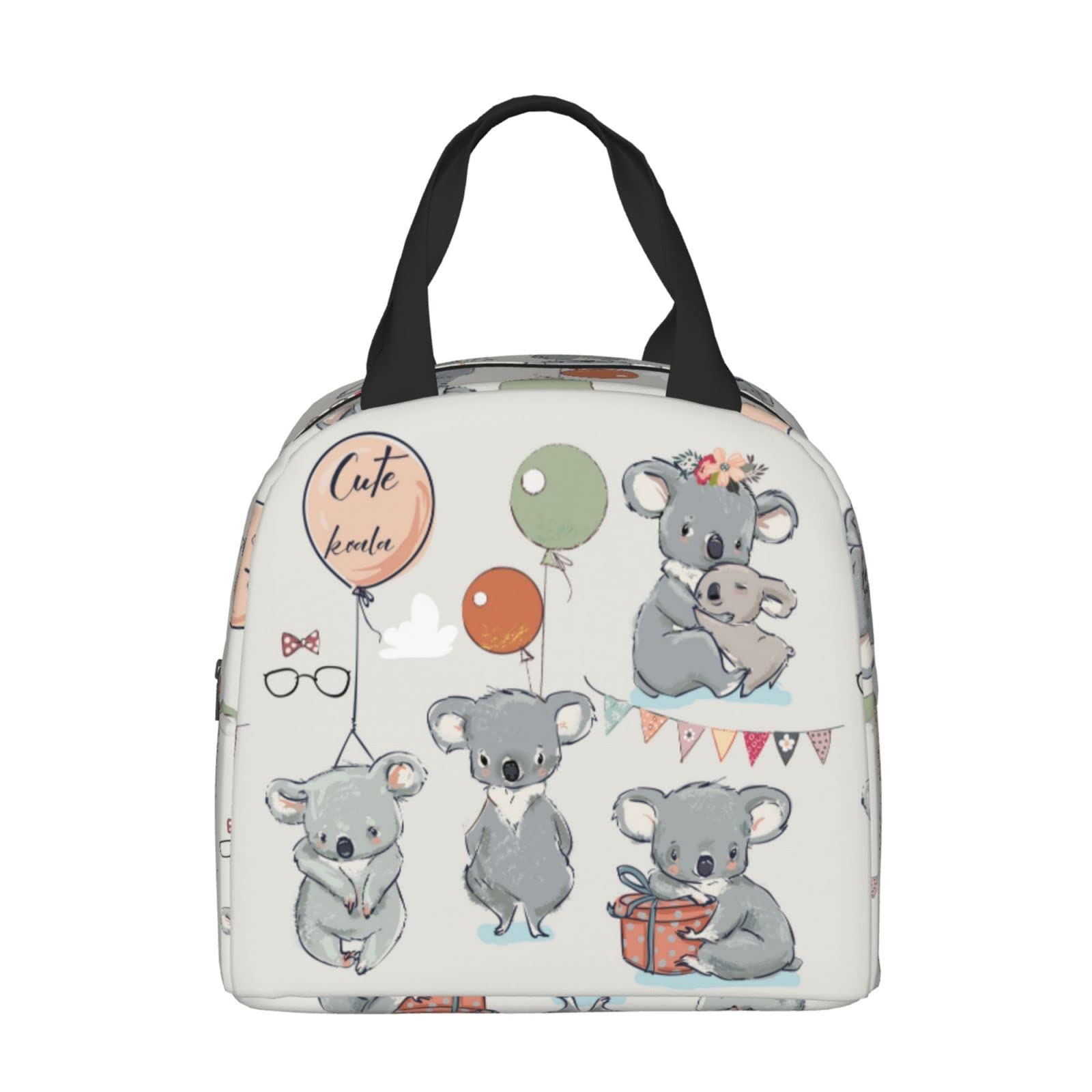 Koalas Insulated Lunch Box - Reusable Thermal Lunch Bag for Women & Men, Perfect for Office, Camping, Hiking, Picnic, Beach & Travel - Keep Food Fresh at Work or Outdoor Adventures