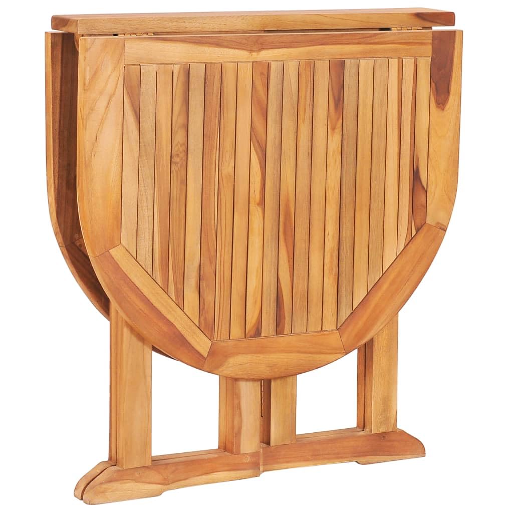Premium Teak Wood Folding Butterfly Patio Dining Table 47.2