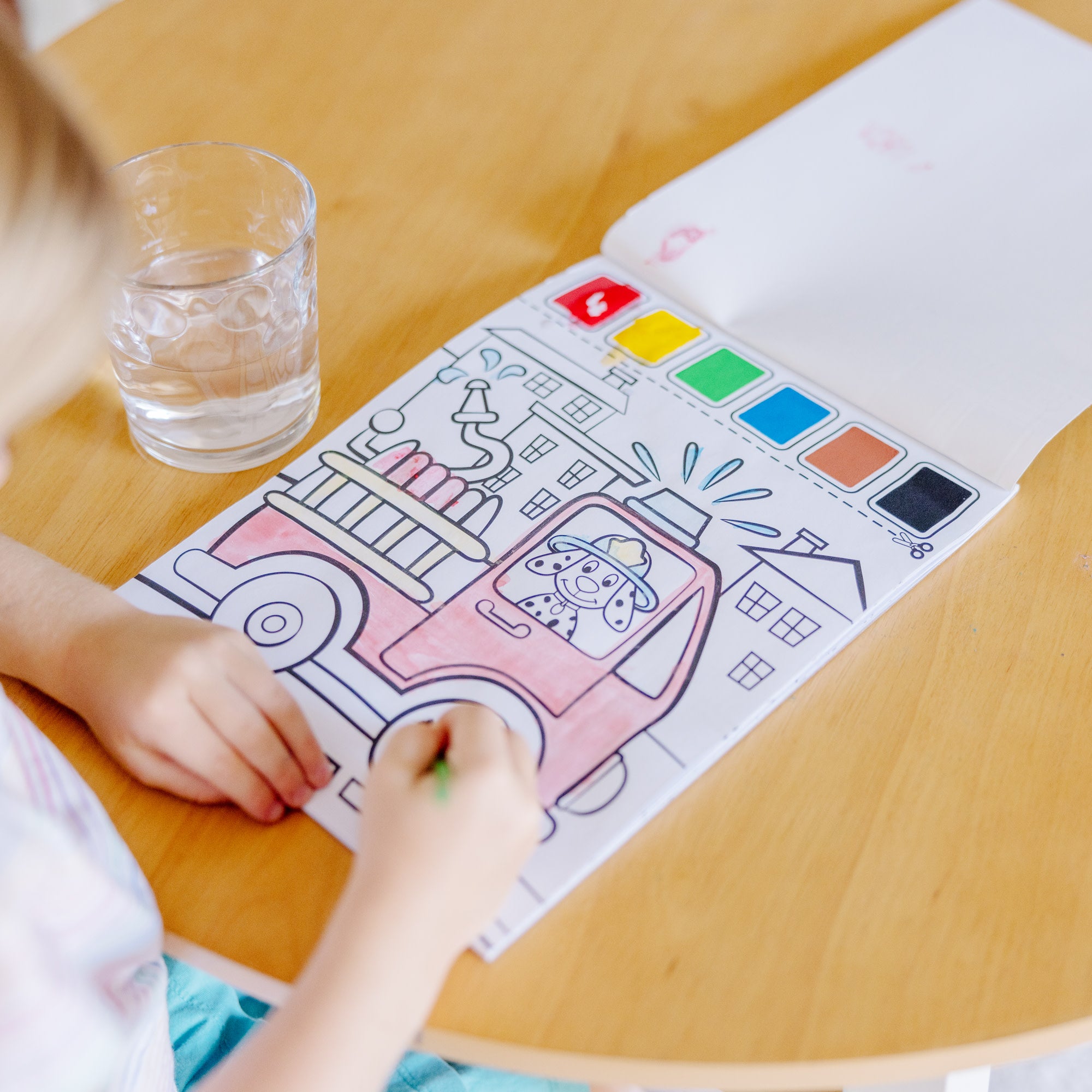 Paint With Water Vehicles Kit for Kids - Fun & Easy Watercolor Activity Set - Perfect for Travel, Birthday Gifts & Creative Play