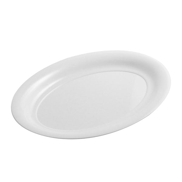 Premium White Oval Serving Platters - Set of 2 Elegant Porcelain Appetizer Dishes for Cheese, Fruit & Charcuterie Boards | Perfect for Dinner Parties, Weddings & Holiday Entertaining