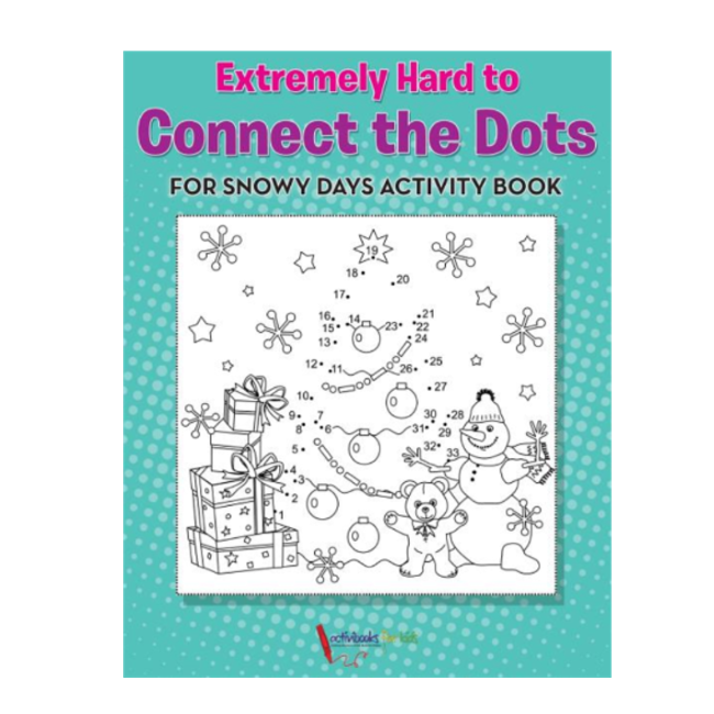 Extremely Hard Connect the Dots Activity Book for Snowy Days - Challenging Dot-to-Dot Puzzles for Adults & Kids | Winter Relaxation & Brain Teaser Fun
