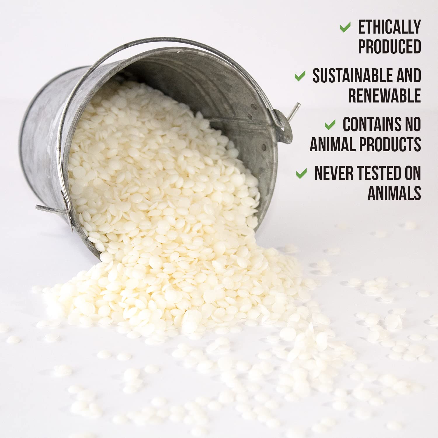 Premium Soy Wax Beads for Candle Making - 100% Natural, Paraffin-Free & Beeswax-Free Candle Wax Supplies - Perfect for Container Candles, Tealights, Wax Melts & DIY Home Fragrance Projects (25 lbs) - Ideal for Aromatherapy, Relaxation & Home Decor