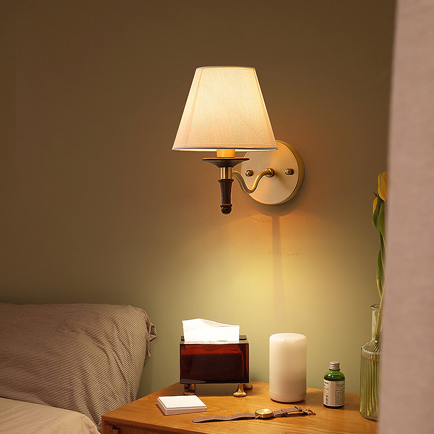 Eryn Wall Lamp - Modern LED Sconce Light Fixture for Bedroom, Living Room & Hallway | Energy-Efficient Indoor Lighting for Home Decor
