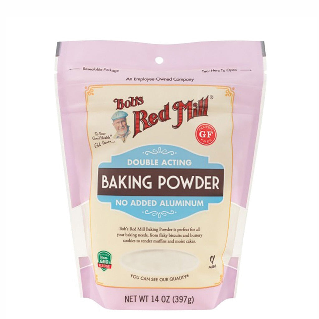 Bob's Red Mill Baking Powder - Aluminum-Free, Double Acting, 16 oz Resealable Pouch - Perfect for Baking Cakes, Cookies & Breads | Gluten-Free & Non-GMO