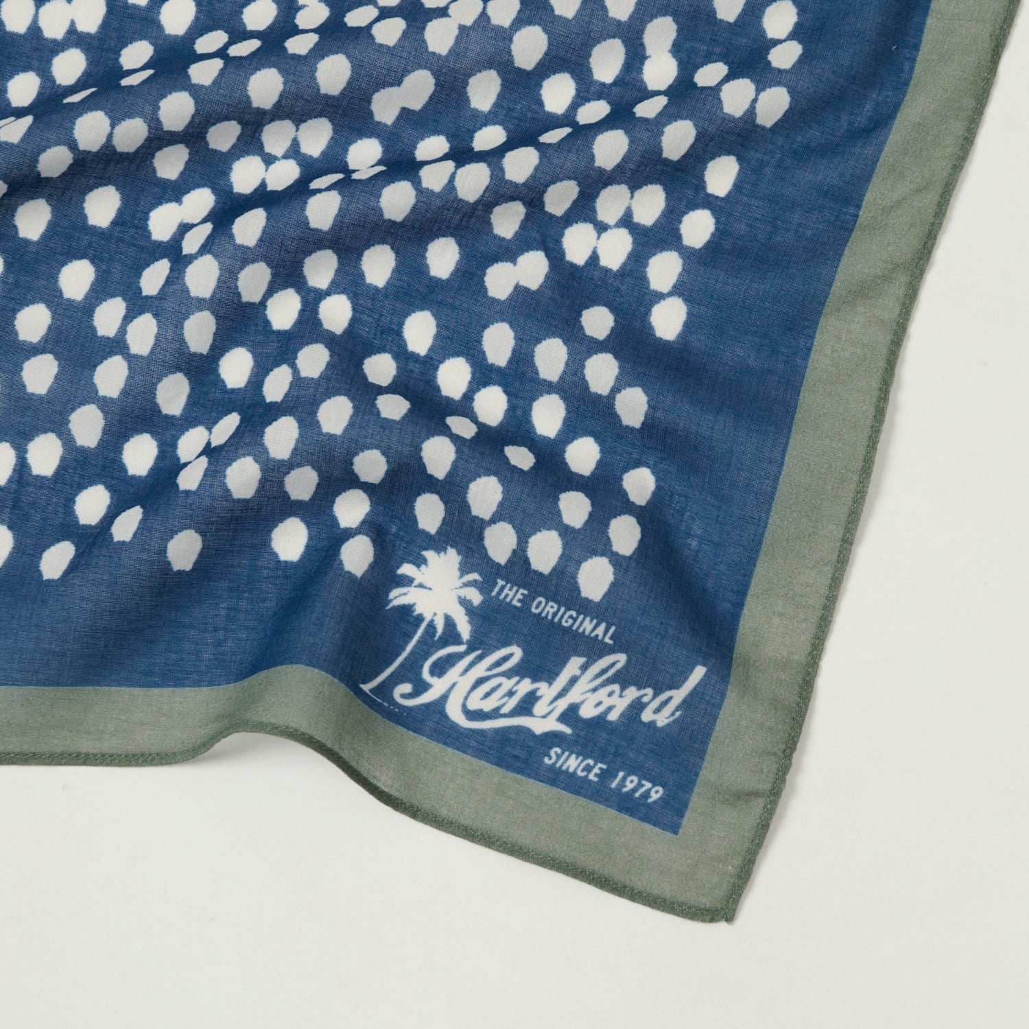 Hartford Dots Bandana - Stylish Ink Blue Cotton Scarf for Women & Men - Perfect for Outdoor Activities, Fashion Accessories, and Everyday Wear