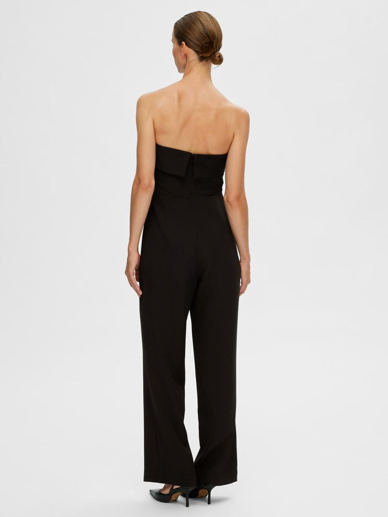 Stylish Black Women's Jumpsuit - Trendy Femme Vinelle Romper for Casual Wear & Night Out | Perfect for Parties, Dates, and Office Outfits