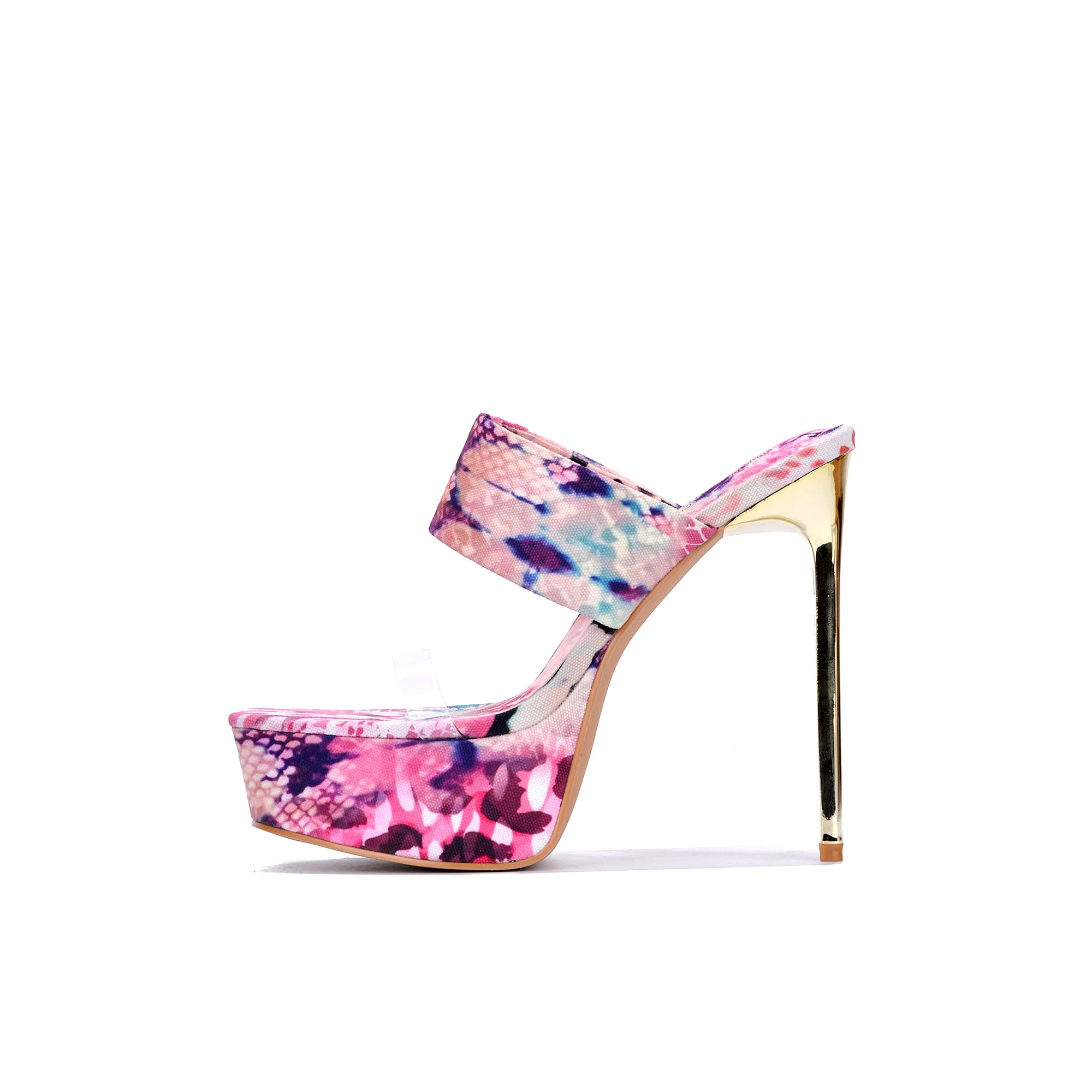Cape Robbin Razel Platform Stiletto High Heels for Women - Slip On Sexy Heeled Sandals for Party, Night Out & Special Occasions