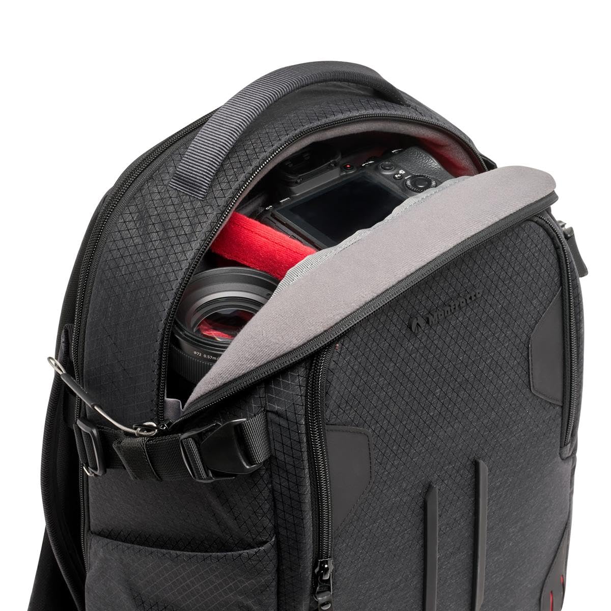Manfrotto PRO Light Backloader S Professional Camera Backpack - Top & Rear Access, Double Tripod Mount, Customizable Dividers (Black) - Perfect for Travel, Outdoor Photography & Studio Shoots