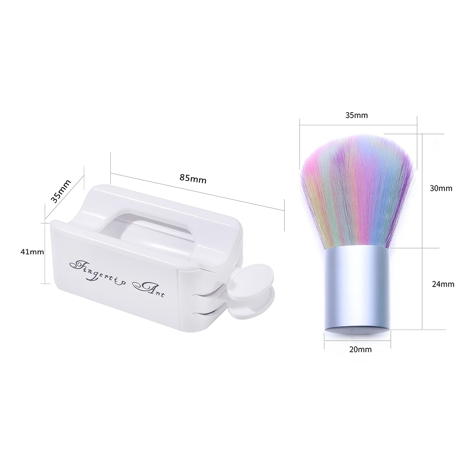 Homgee Nail Brush & Powder Recycling Tray System | French Manicure Dust Collector | Soft Nail Art Brush Cleaner | Professional Nail Salon Tools for Manicure & Pedicure | Perfect for Nail Artists & DIY Enthusiasts