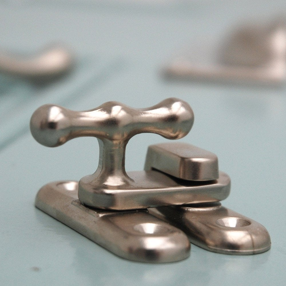 Satin Nickel Cupboard Catch - Heavy Duty Cabinet Latch for Kitchen, Bathroom & Furniture - Secure & Durable Cabinet Hardware for Home Organization