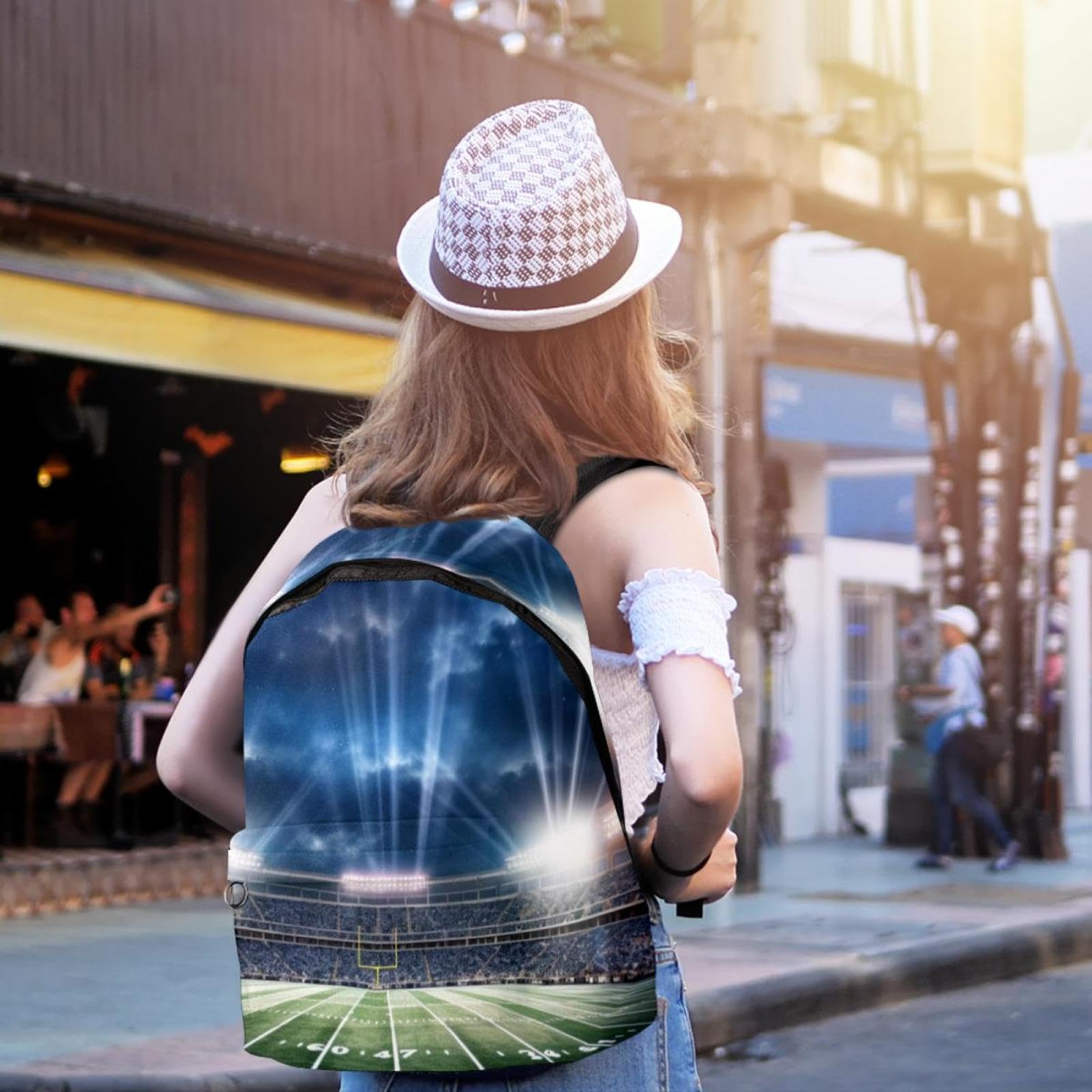 Best Travel & Work Backpack for Men & Women - Durable Laptop Backpack for Commuting, Hiking & American Football Games - Perfect for Office, School & Stadium Events