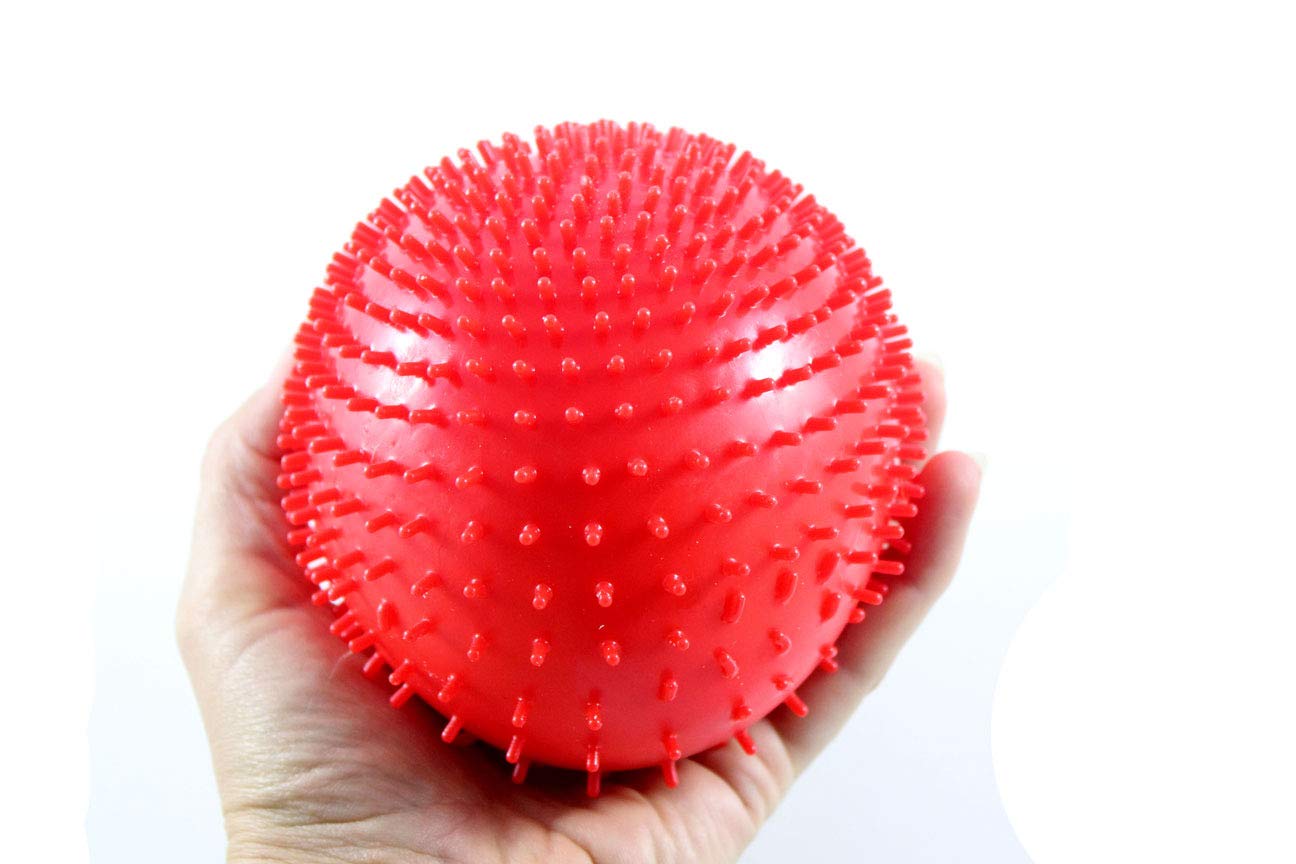 Curious Minds Busy Bags 1 Jumbo Nubby Bumpy Stretch Squishy Ball - Sensory Stress Relief Squeeze Toy for Kids & Adults (Random Color) - Perfect for Anxiety Relief, Occupational Therapy & Classroom Fidget Tools